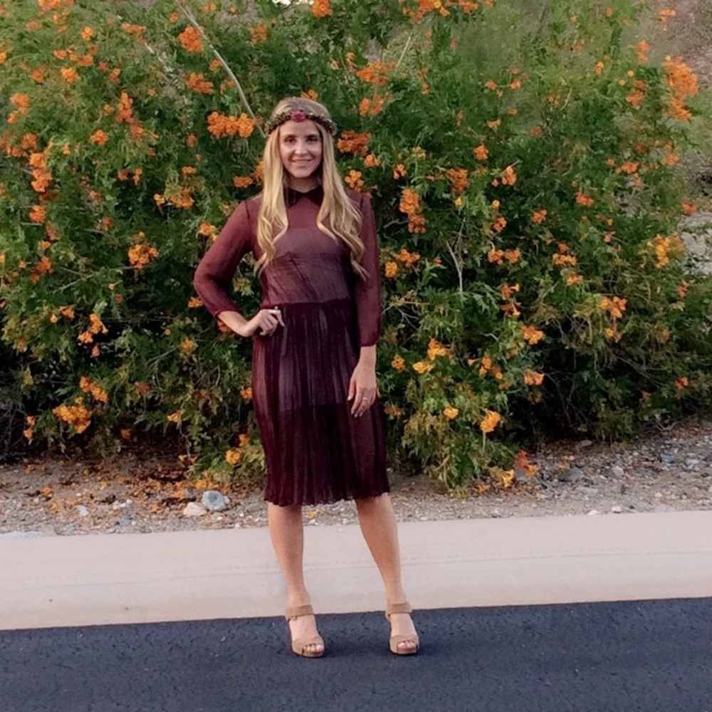 ❤️Sophie Theallet Sheer Overlay Dress