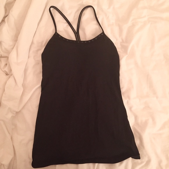 Black lululemon power y tank READ DESCRIPTION