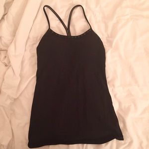 Black lululemon power y tank READ DESCRIPTION