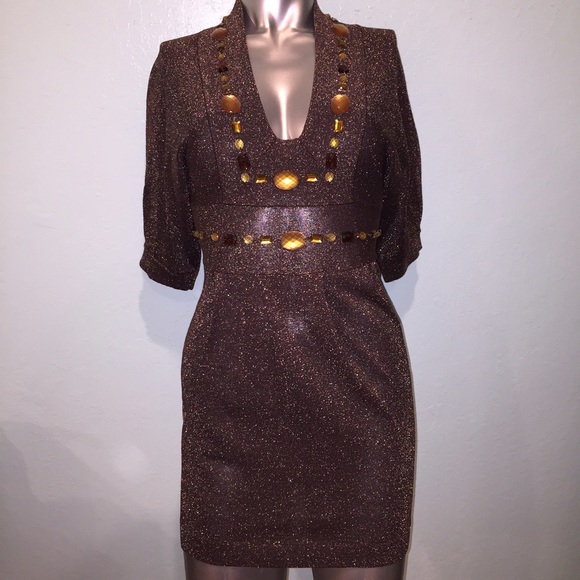 Bronze goddess tunic dress - Picture 1 of 4