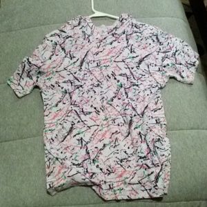 Paint splattered hoodie shirt