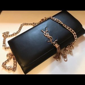YSL black clutch