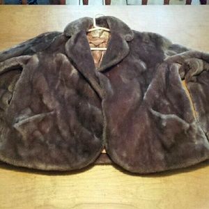 NEW ORLEANS KREEGER'S Fur Coat Stole Borgana Fabri