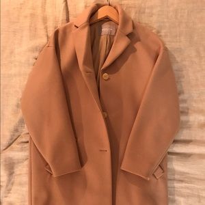 Everlane Camel Wool Cocoon Coat Size 2