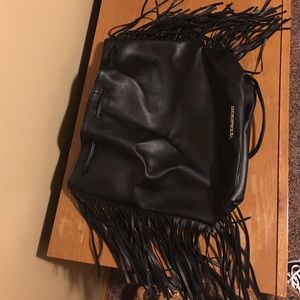 Black pleather Purse