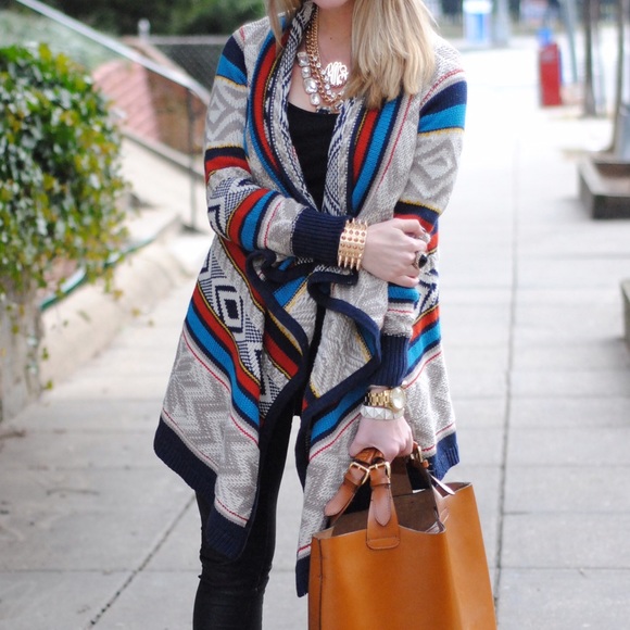Navajo. Southwest. Blanket. Cardigan. Sweater.