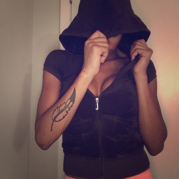 Juicy couture short sleeve jogger zip up