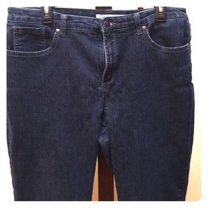 EUC Jones New York dark blue jeans sz 16 Curvy