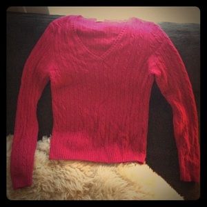 J.Crew Cable Knit Cashmere/Angora blend SweaterSzM