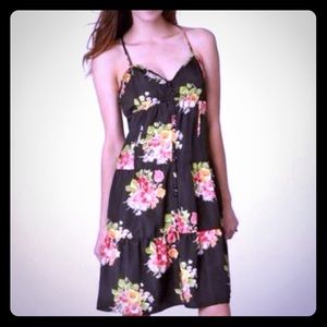 American eagle black floral dress