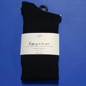 Ann Taylor LOFT black knee socks