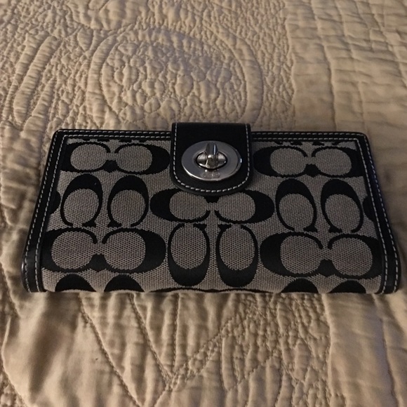 Authentic Coach wallet- checkbook combo