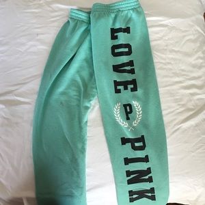 Teal Victoria's Secret PINK Sweats