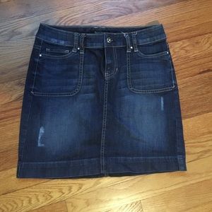 WHBM Jean mini skirt