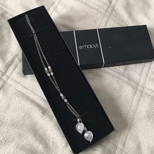 Heart jeweled necklace