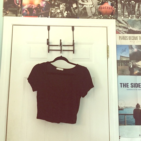 Truly Madly Deeply Black Crop Top