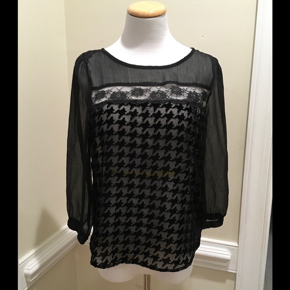 Bebe black blouse, XS