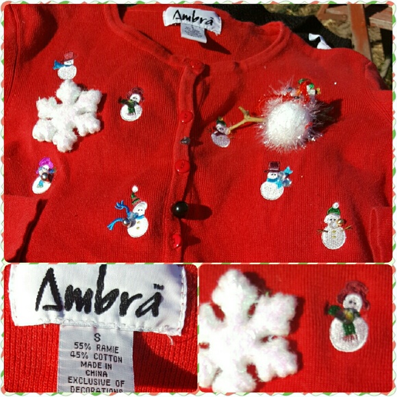 Christmas Jacket Snowmen Ambra S