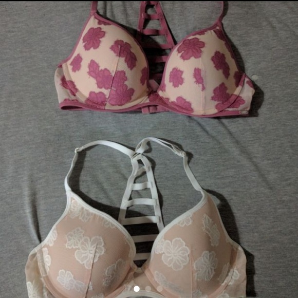 PINK Hibiscus Bras