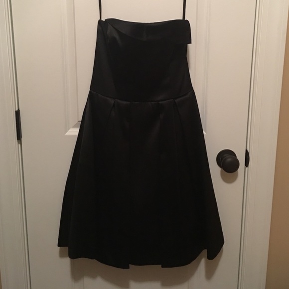 White House Black Market Black Strapless Dress