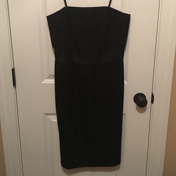 Ann Taylor Black Strapless Dress