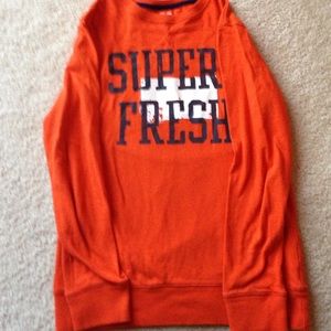 Dark orange Boys long sleeve tshirt