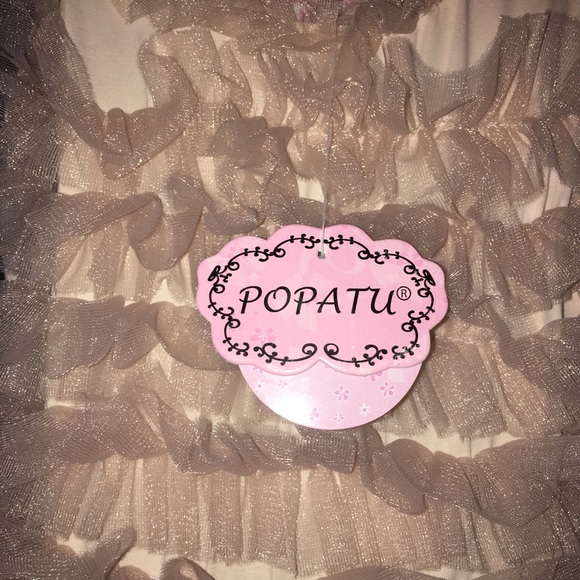 Popatu Nude Lace Petti Dress NWT Size L - Picture 3 of 4