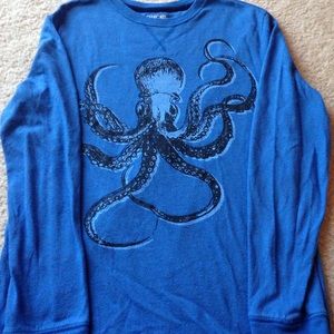 Boys long sleeve 100% cotton t-shirt