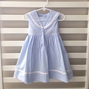 Strasburg 18m light blue sailor dress