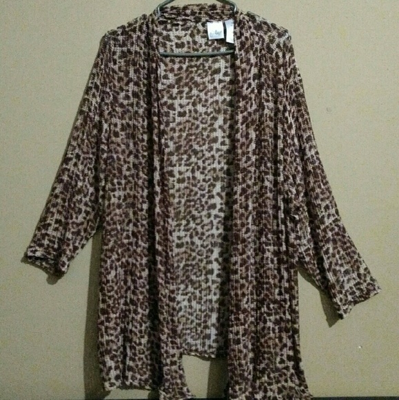 Cheetah sweater.