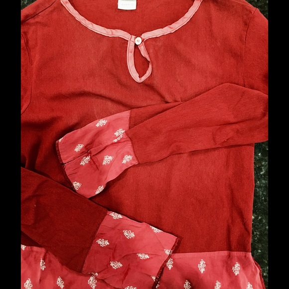 Danzig cotton/silk blouse, S - Picture 3 of 4