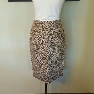 NWT J.Crew Long No. 2 Pencil Skirt in Safari Cat
