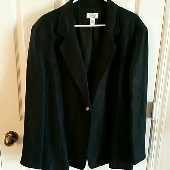 18W Talbots Woman black blazer