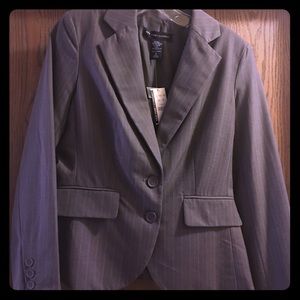 New York and company grey pin striped blazer. Sz 2