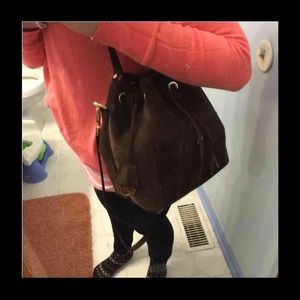 Michael kors Suede Greenwich bucket bag
