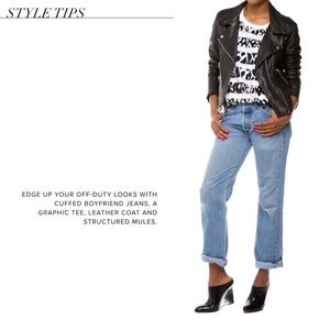 Beau & Ashe Beta black clog slip on wedge