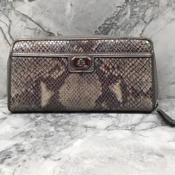 Coach Wallet:  Gray color with Creme