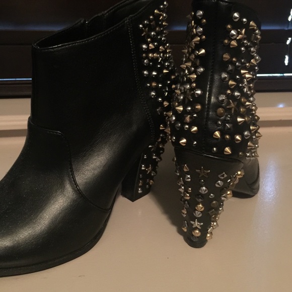 Studded ankle boots