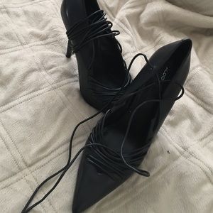 Lace up Aldo heels