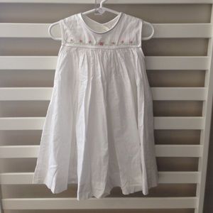 Strasburg 24m white dress with embroidery