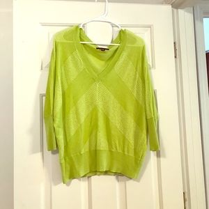 Mossimo Lime Green 3/4 sleeve sweater