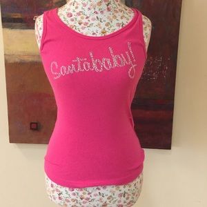 Santa baby tank and matching jacket. (Bundle)