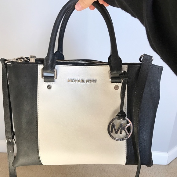 REDUCED-Michael Kors Color Block Handbag & WALLET - Picture 2 of 4