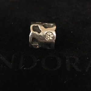 Authentic Pandora Champagne pond bead