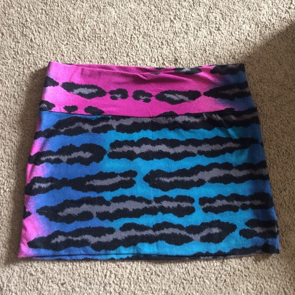 Multicolor Mini Skirt