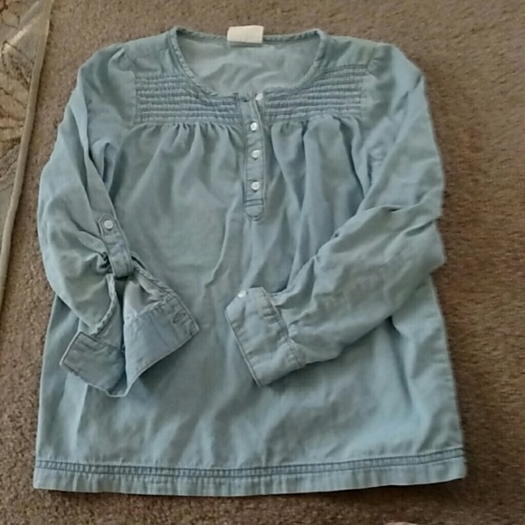 Girls denim soft cotton shirt