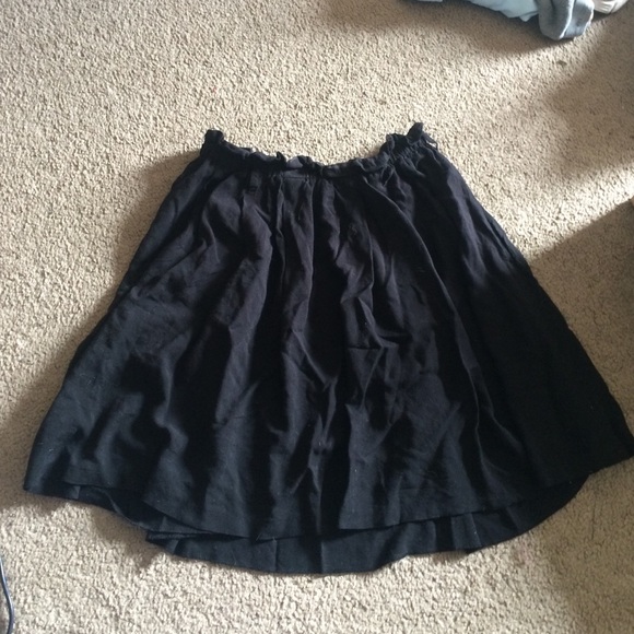 Black A Line Skirt