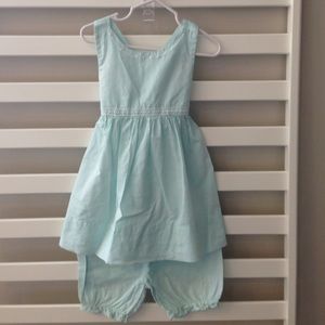 Strasburg dress and bloomer pant set 24m