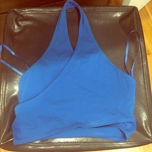Blue Halter Top.