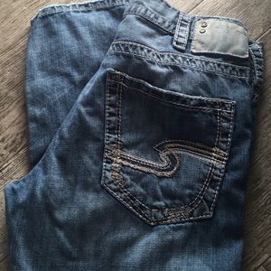 Men's silver jeans. Size 34x30